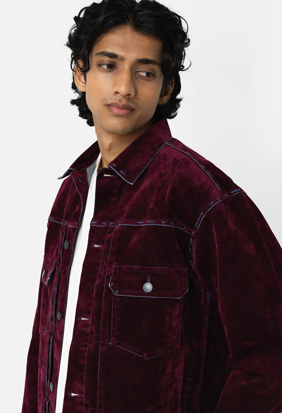 Thumper Jacket Type II Crush Flock / Burgundy