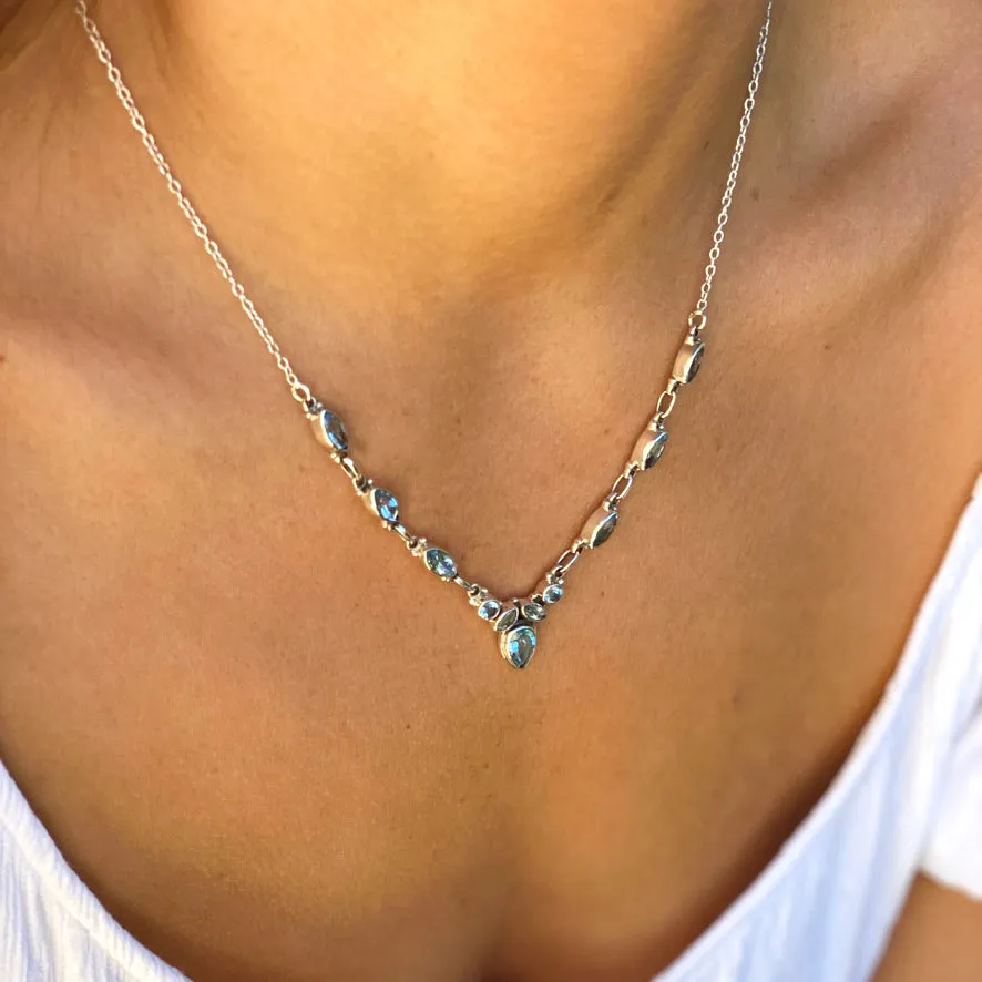 Topaz Necklace - Indigo