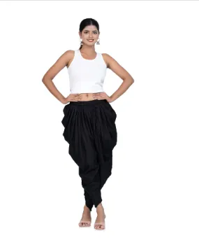 Vegan Clothing Black Organic Pure Cotton Dhoti salwar