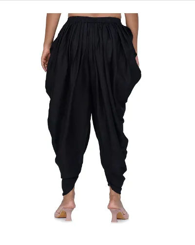 Vegan Clothing Black Organic Pure Cotton Dhoti salwar