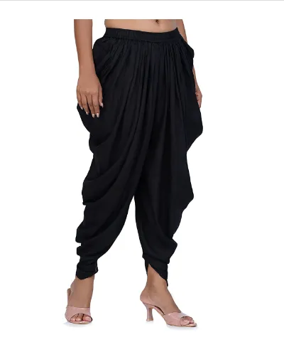 Vegan Clothing Black Organic Pure Cotton Dhoti salwar