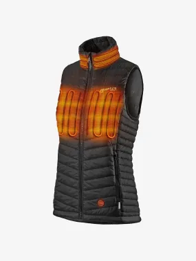 Women's 13W Heated Puffer Vest with HeatSync  - Black