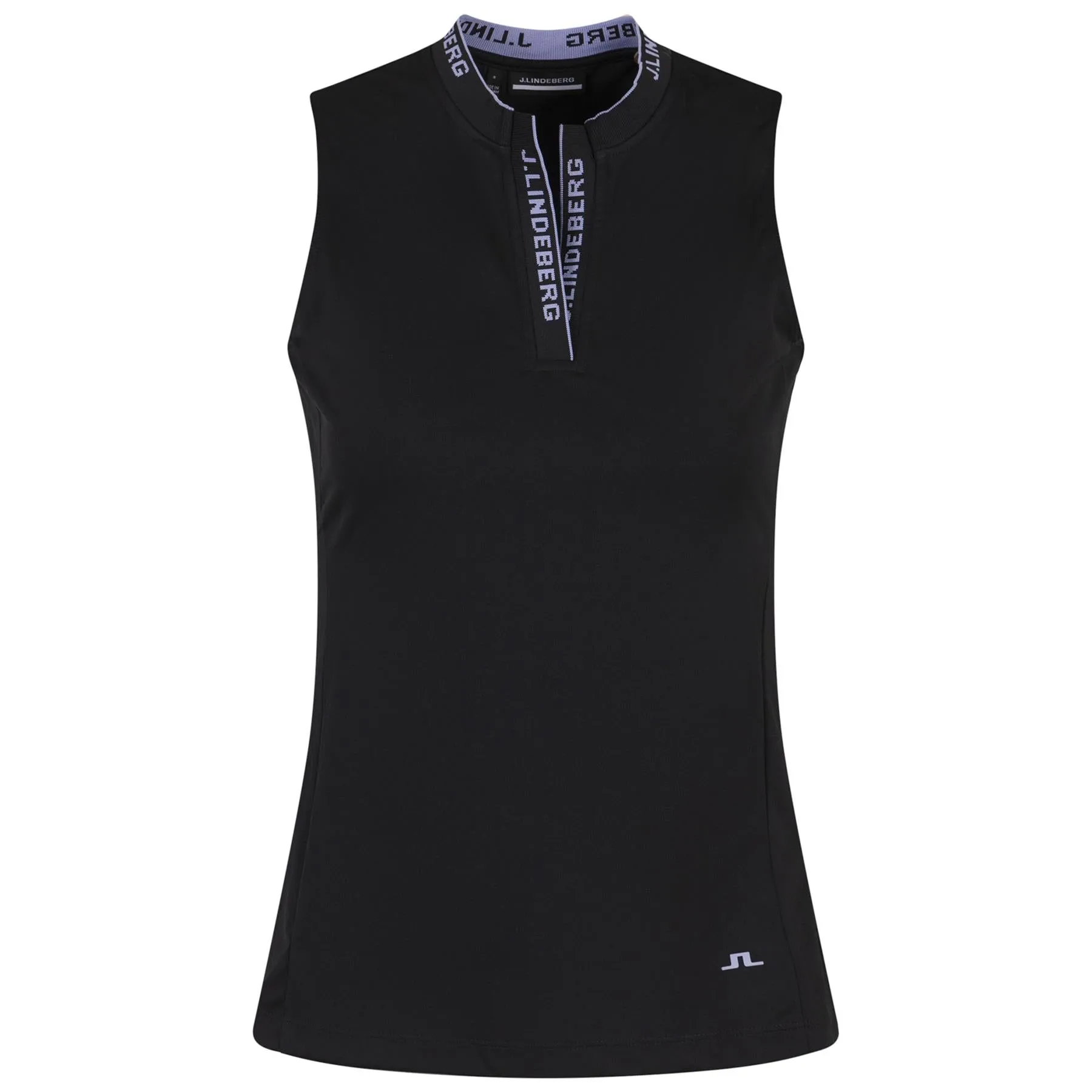 Womens Leya Sleeveless Polo Black - AW23