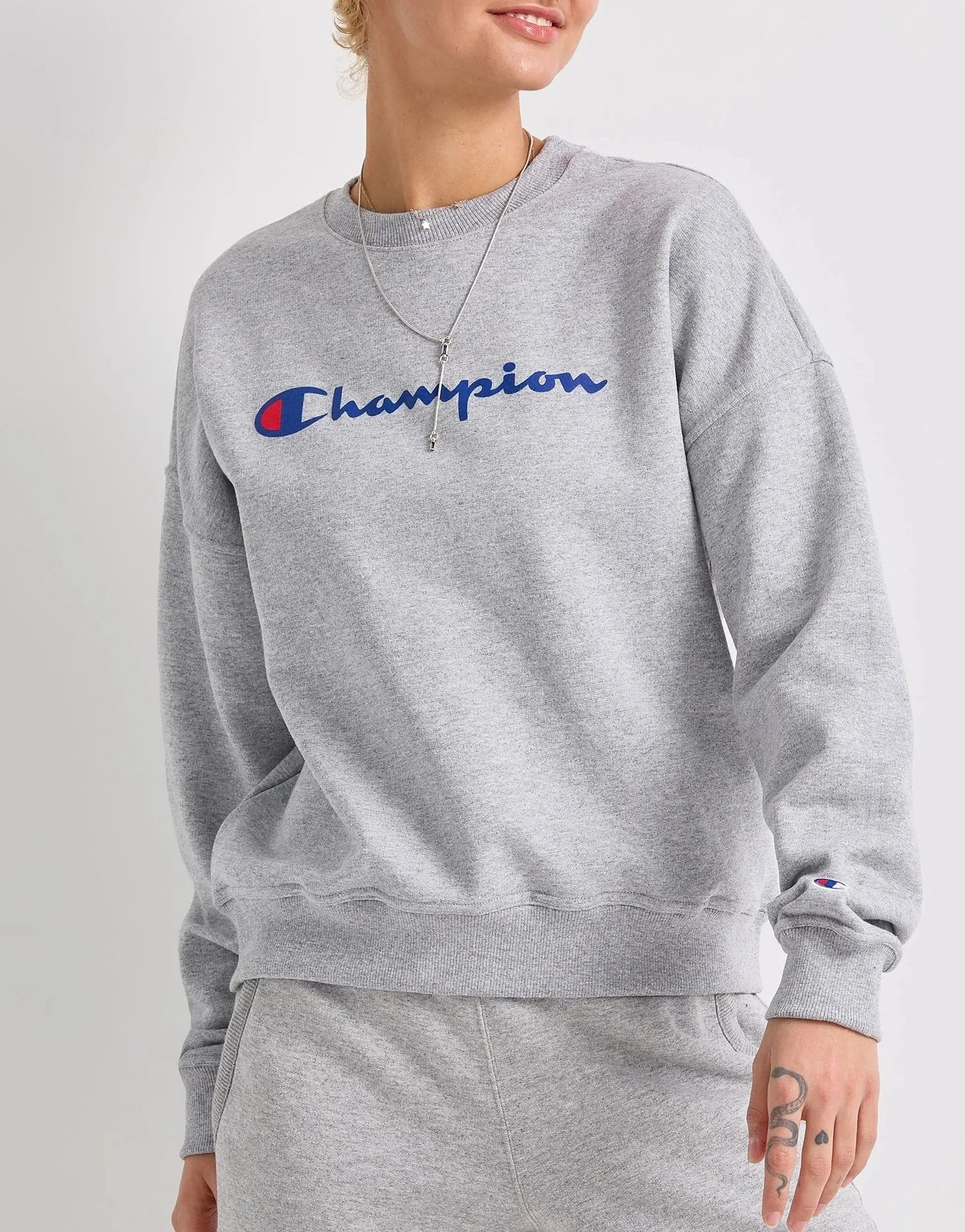 Women's Script Logo Powerblend Crewneck